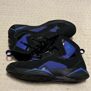 Size 11.5 Purple and Black Air Jordan 7’s